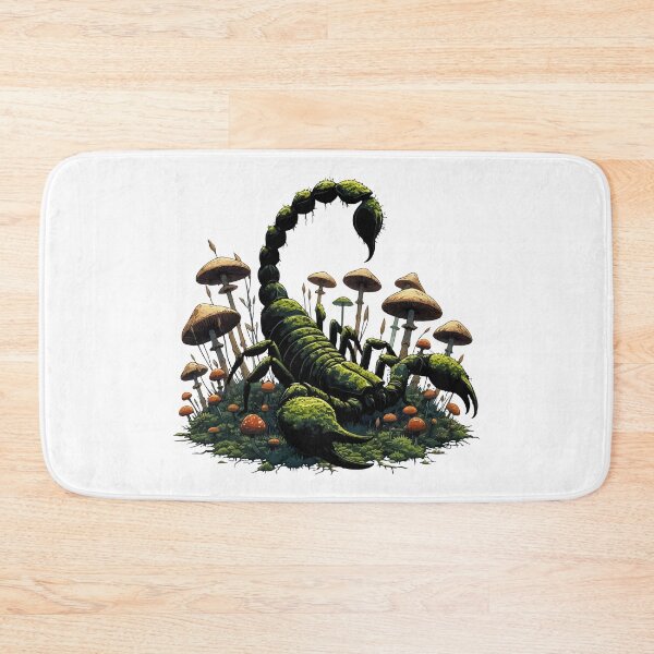 Item preview, Scorpion overgrown with moss, plants and mushrooms designed and sold by TomFrontierArt.