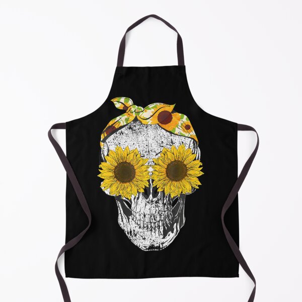 Item preview, Skull Sunflower Floral Bandana Skeleton Head designed and sold by rutaiulae71.