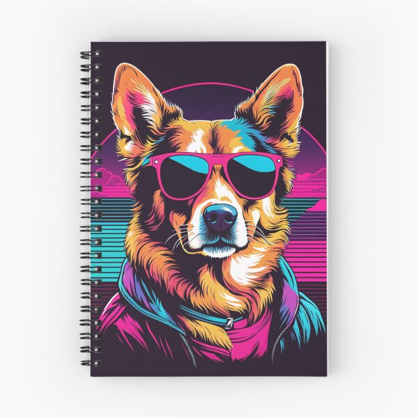 Artikelvorschau, Hund mit Brille, der urbane Entdecker, der jeden Stadtbummel in eine Modeexpedition verwandelt, mit neugierigen Pfoten und Linsen, die verborgene Details enthüllen entworfen und verkauft von Pulsant Paintings.