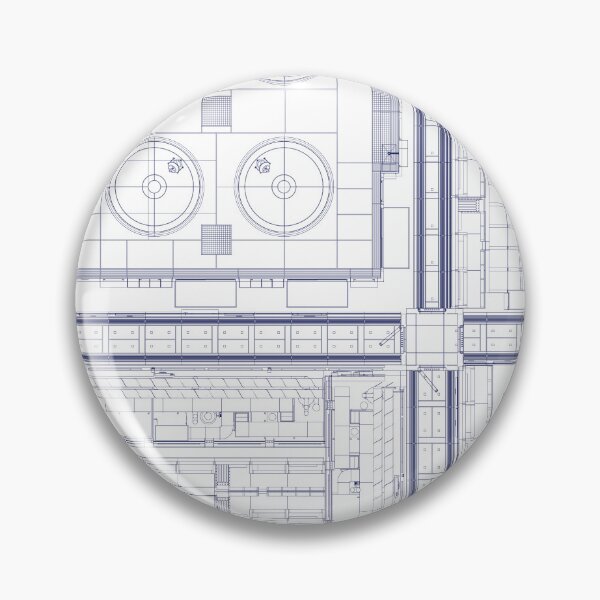 Item preview, Blueprint Schematic Industrial Layout, blue ink designed and sold by NoaaDesign.