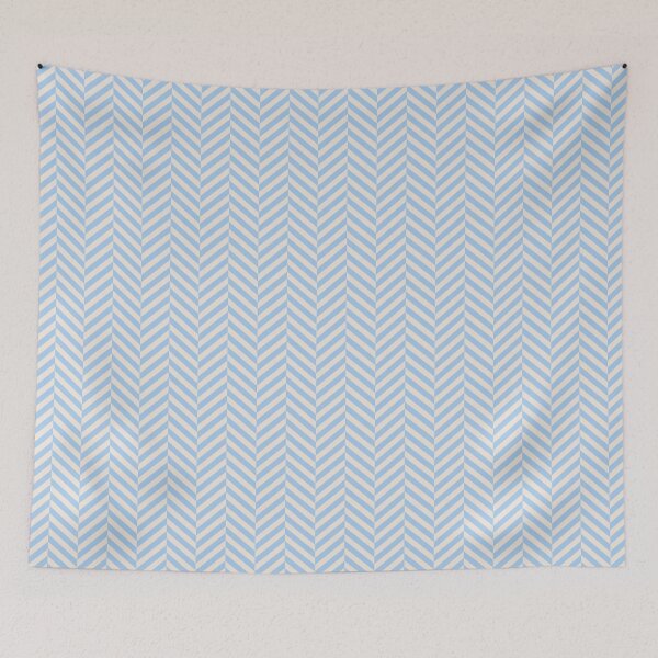 Item preview, Blue and beige herringbone pattern designed and sold by LinDraws.