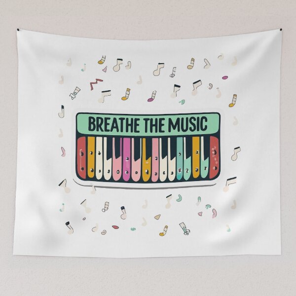 Item preview, Breathe the Music Colorful Melodica Design designed and sold by NiftyWrx.