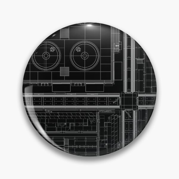 Item preview, Blueprint Schematic Industrial Layout, white ink designed and sold by NoaaDesign.