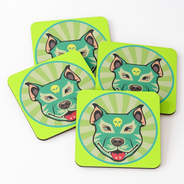 Item preview, green fighting pitbull designed and sold by ArtisticVsion.
