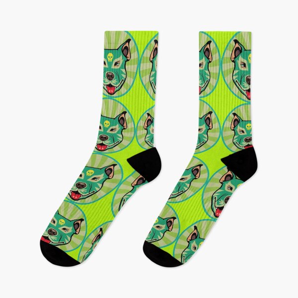 Item preview, green fighting pitbull designed and sold by ArtisticVsion.