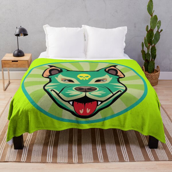 Item preview, green fighting pitbull designed and sold by ArtisticVsion.
