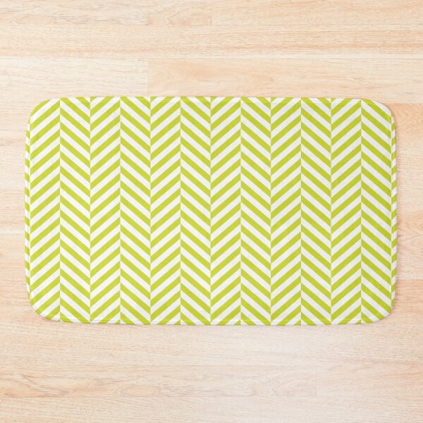 Item preview, Pear Green and white herringbone pattern designed and sold by LinDraws.