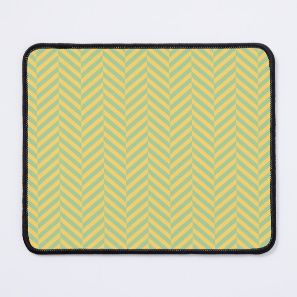 Item preview, Yellow and green herringbone pattern designed and sold by LinDraws.