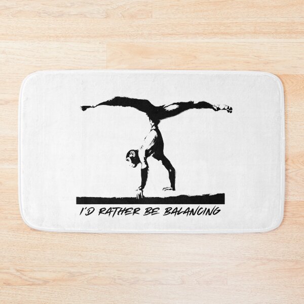 Item preview, I'd Rather Be Balancing Chimpanzee Gymnastics on Balance Beam designed and sold by TrueArtsStore.