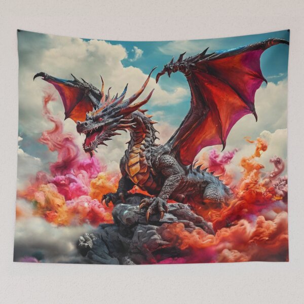 Item preview, Aurora Winged: Dragon's Dance in the Sky designed and sold by MysticFable.