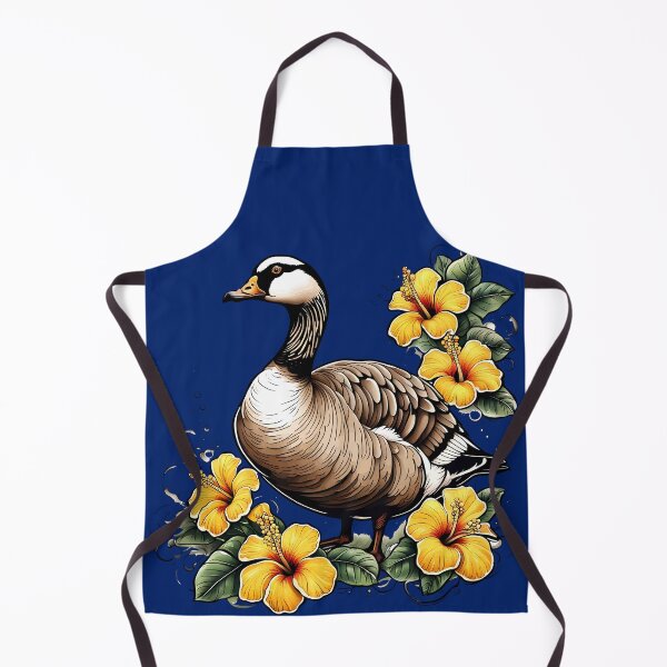 Item preview, Cute Nene Hawaiian Goose With Yellow Hibiscus designed and sold by taiche.