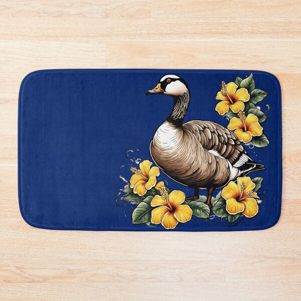 Item preview, Cute Nene Hawaiian Goose With Yellow Hibiscus designed and sold by taiche.