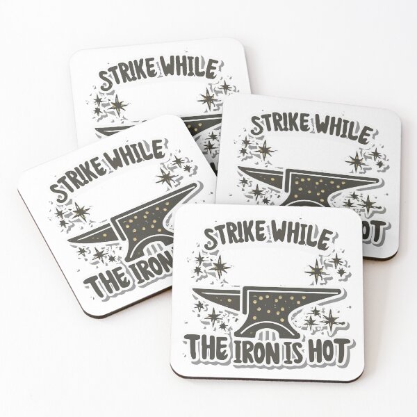 Item preview, Minimalist Blacksmith Anvil & Sparkles Motivational Quote designed and sold by NiftyWrx.