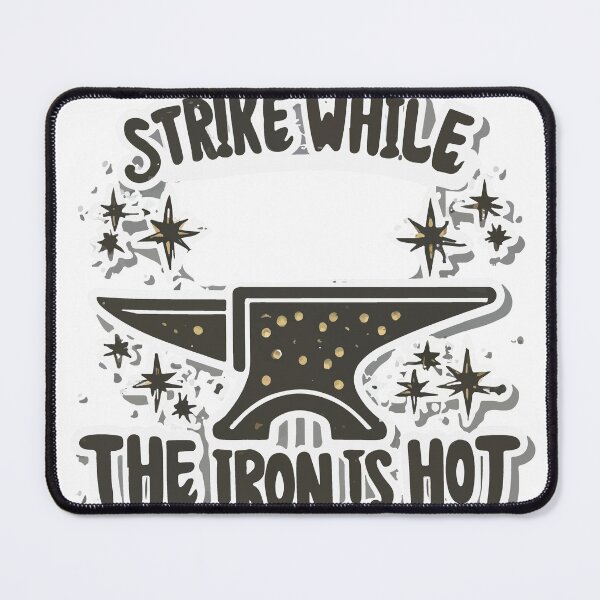 Item preview, Minimalist Blacksmith Anvil & Sparkles Motivational Quote designed and sold by NiftyWrx.