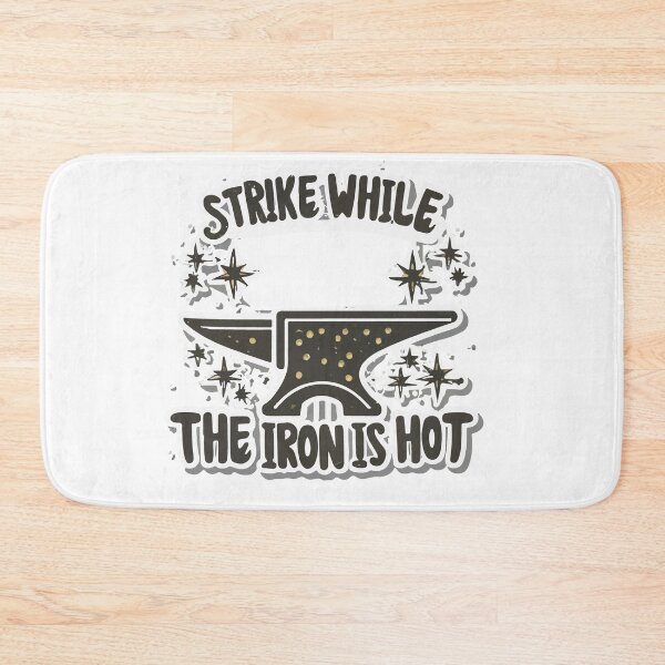Item preview, Minimalist Blacksmith Anvil & Sparkles Motivational Quote designed and sold by NiftyWrx.
