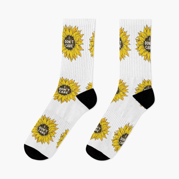 Item preview, I don't care, Retro Sunflower, Quote Art,  Willow Days designed and sold by avit1.
