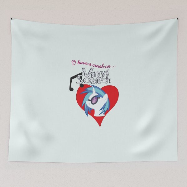 Item preview, I have a crush on... Vinyl Scratch - with text designed and sold by Stinkehund.