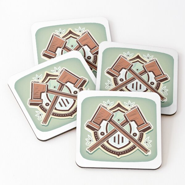 Item preview, Vintage Blacksmith Hammers and Shield Emblem designed and sold by NiftyWrx.