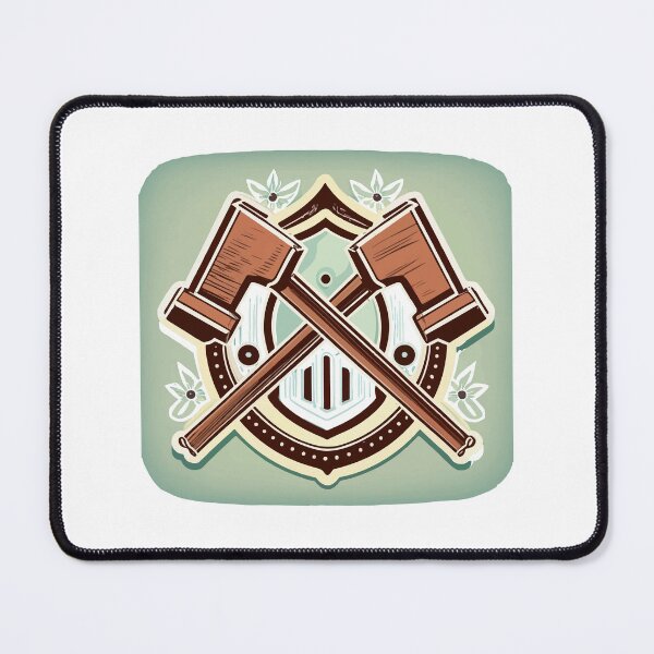Item preview, Vintage Blacksmith Hammers and Shield Emblem designed and sold by NiftyWrx.
