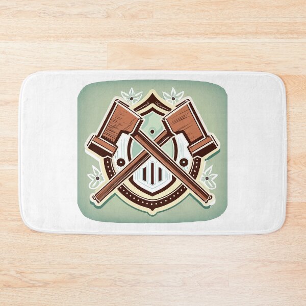 Item preview, Vintage Blacksmith Hammers and Shield Emblem designed and sold by NiftyWrx.
