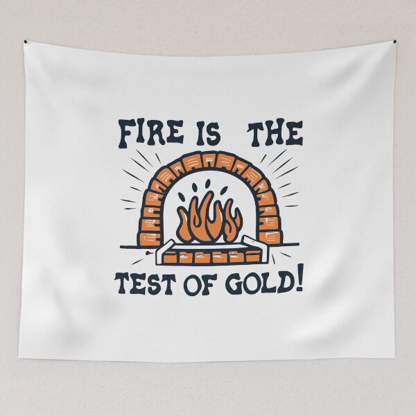 Item preview, Retro Blacksmith Forge With Inspirational Quote designed and sold by NiftyWrx.