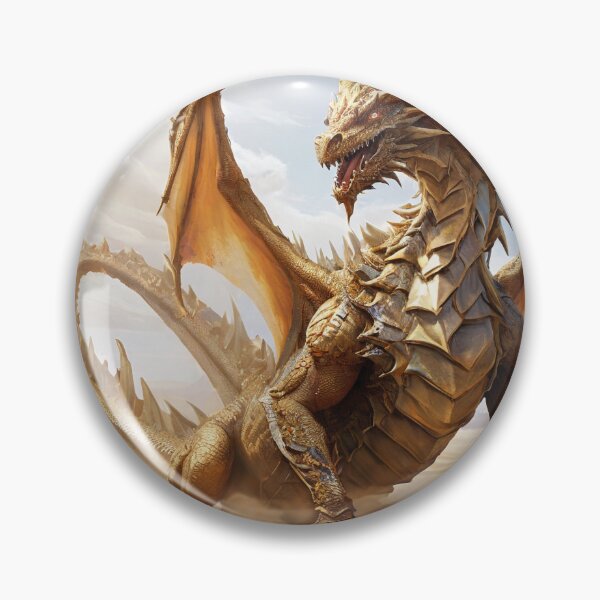 Item preview, Desert Sandstorm Dragon: Monarch of the Golden Dunes designed and sold by MysticFable.