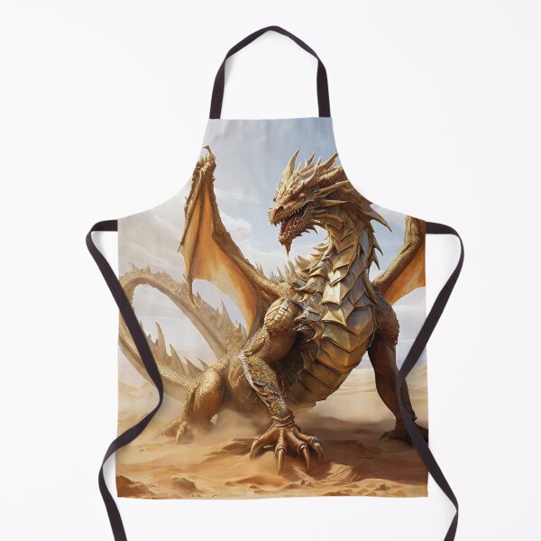 Item preview, Desert Sandstorm Dragon: Monarch of the Golden Dunes designed and sold by MysticFable.