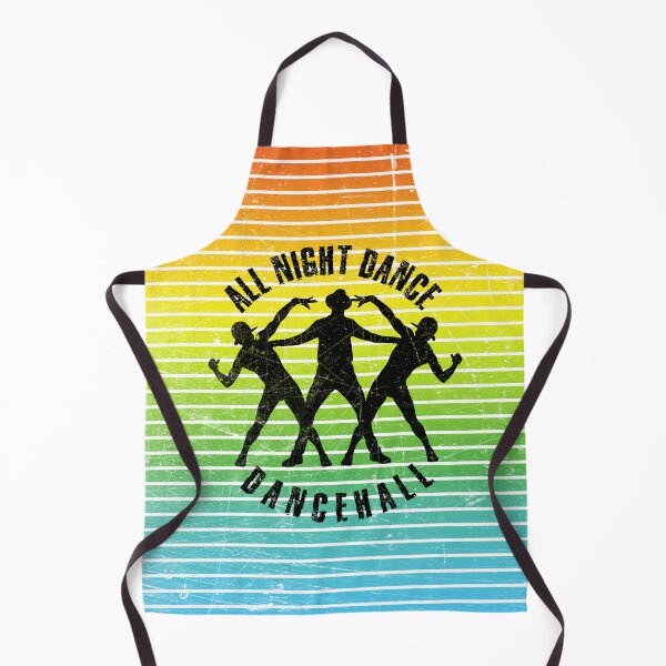 Item preview, Black silhouettes of men dancing dancehall against the background of colorful stripes designed and sold by HarridanCreates.