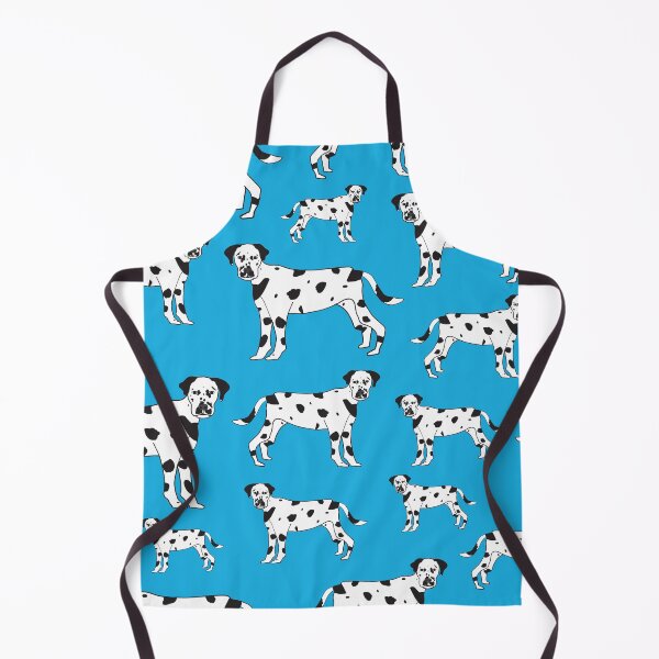 Item preview, hand drawn dalmation seamless pattern on blue background designed and sold by 137Lanternes.