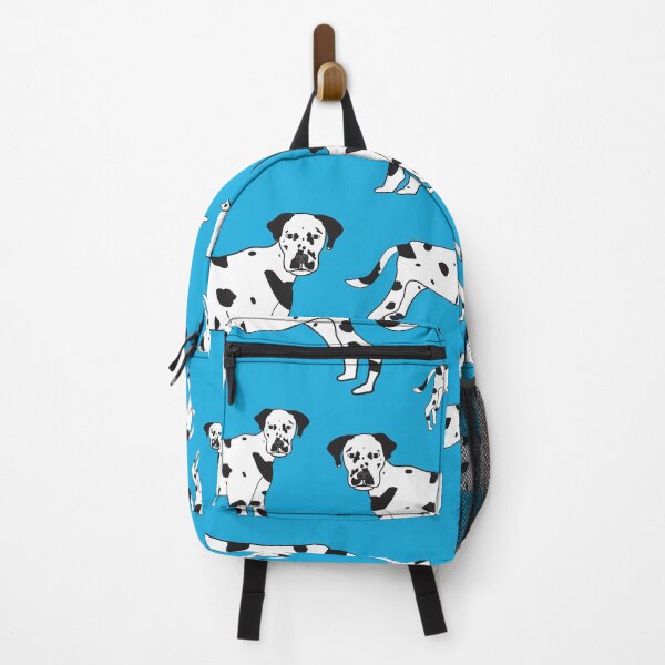 Item preview, hand drawn dalmation seamless pattern on blue background designed and sold by 137Lanternes.