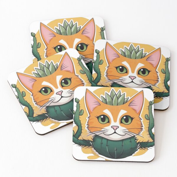 Item preview, Cactus Cat designed and sold by YounexxART.