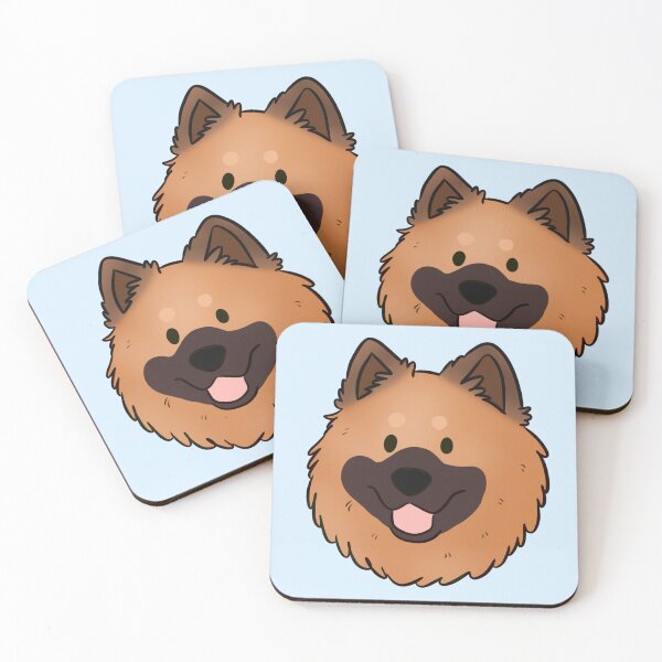 Item preview, Cute Eurasier dog face art designed and sold by Yaragold.