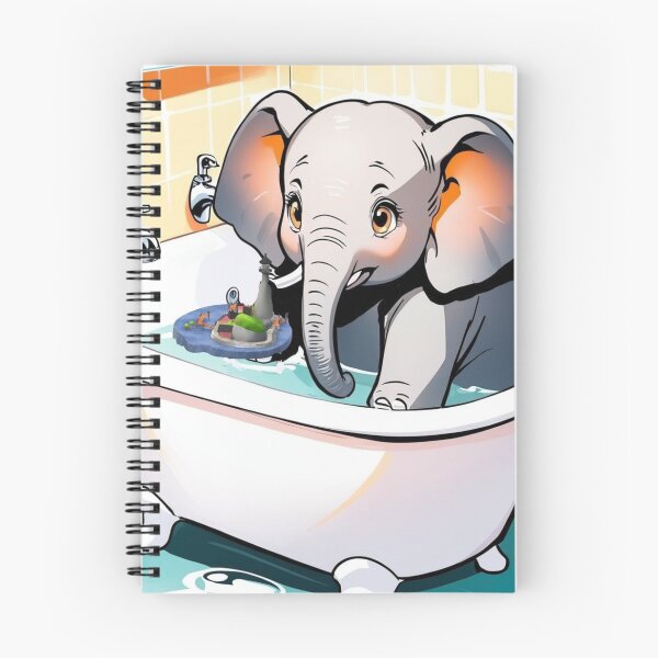 Item preview, Elephant in bathtub designed and sold by tatty58.
