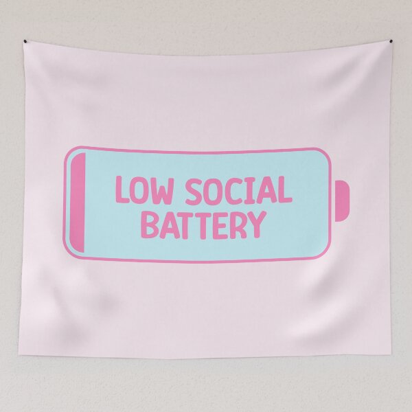 Item preview, Low Social Battery designed and sold by AestheticAnnette.