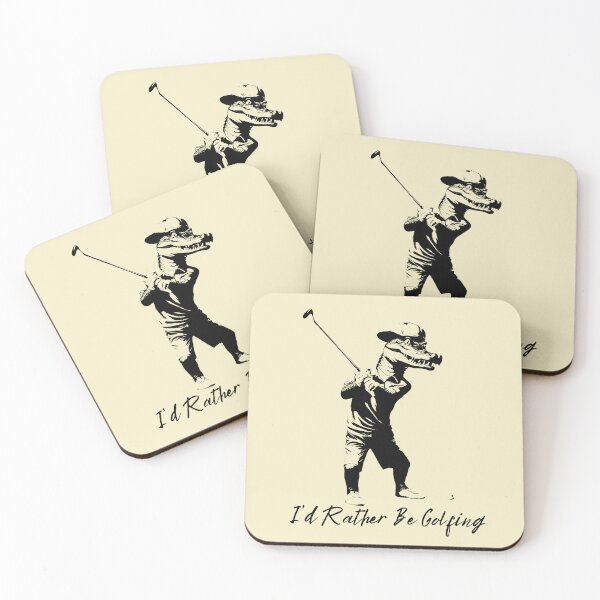 Item preview, I'd Rather Be Golfing Alligator Golf Player designed and sold by TrueArtsStore.