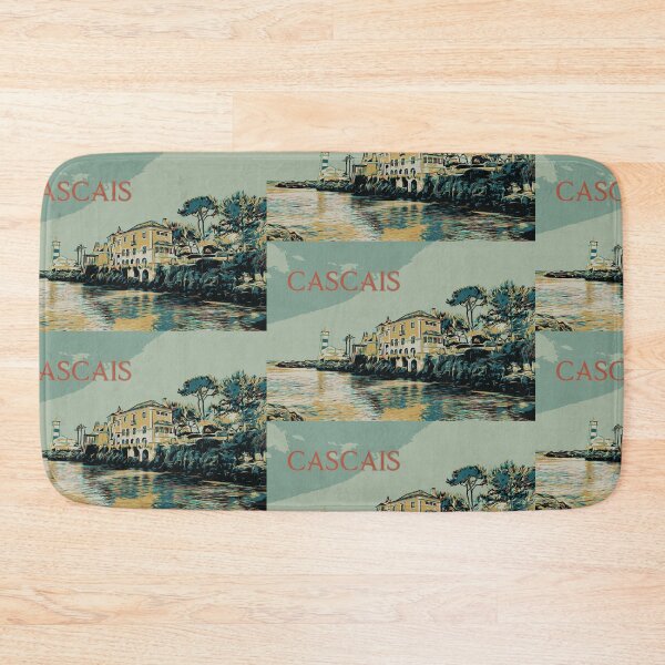 Item preview, Cascais Lighthouse and Casa de Santa Maria Illustration designed and sold by Lemomo-artworks.