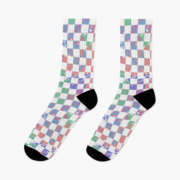 Item preview, Distressed Multi Checker Patch designed and sold by CreativeDraws42.