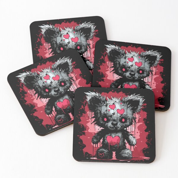 Item preview, Cute scary teddy bear designed and sold by drizzd.
