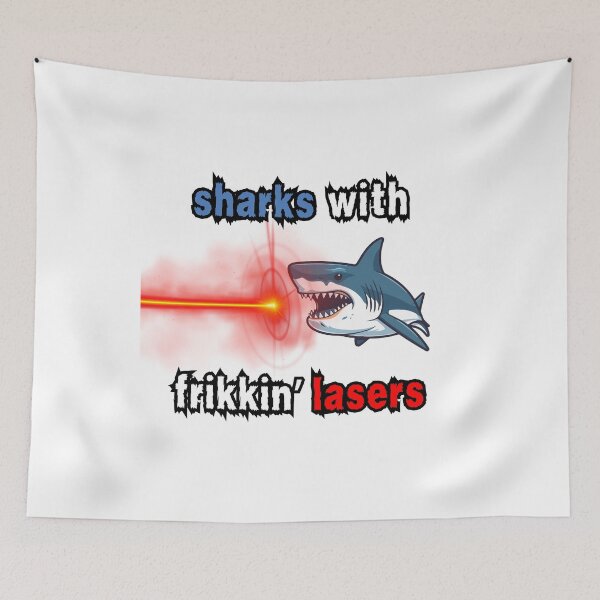Item preview, Sharks with frikkin' lasers designed and sold by Ghoof-Wear.