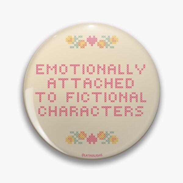 Item preview, Emotionally Attached to Fictional Characters / Bookish Quote Aesthetic Embroidery Hoop Sew For Kindle Reader Tbr designed and sold by Latinoladas.