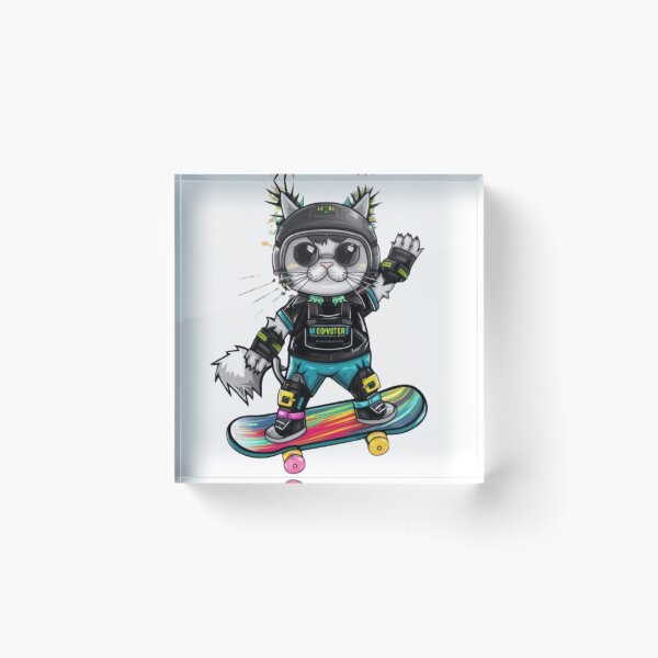 Item preview, "MEOW MINI SKATEBOARD". SKATEBOARD LOVERS designed and sold by Obinne.