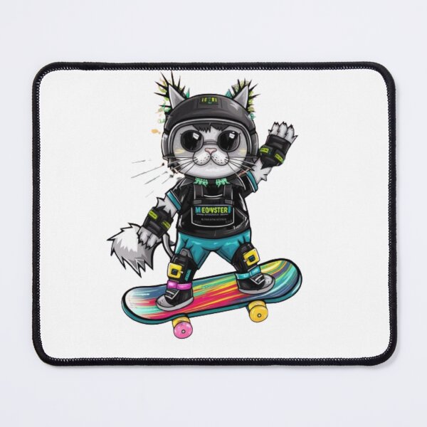 Item preview, "MEOW MINI SKATEBOARD". SKATEBOARD LOVERS designed and sold by Obinne.