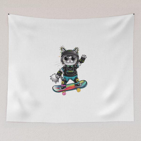 Item preview, "MEOW MINI SKATEBOARD". SKATEBOARD LOVERS designed and sold by Obinne.