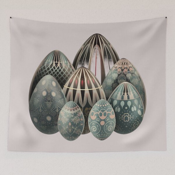 Item preview, Colorful Easter Eggs - Spring Holiday Art designed and sold by Emaga Digital Studio.
