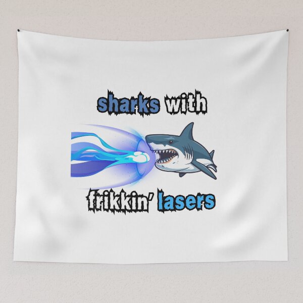 Item preview, Sharks with frikkin' lasers designed and sold by Ghoof-Wear.