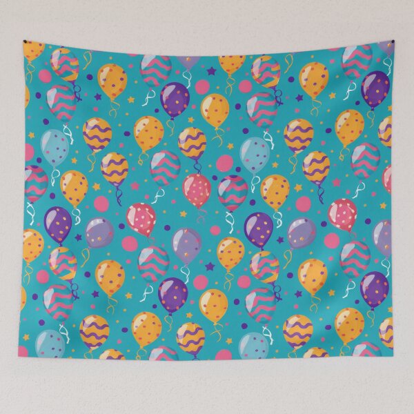 Item preview, Colorful Balloons and Stars Pattern Design designed and sold by ImagineCorner.