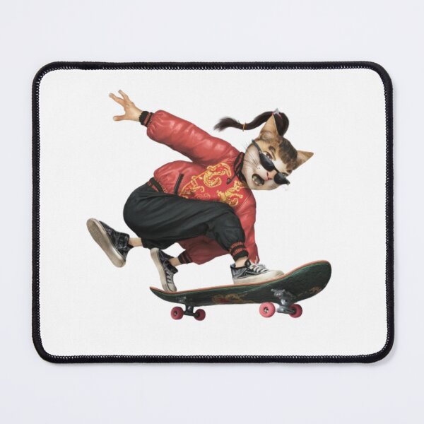 Item preview, "MEW SKATEBOARD". FUNNY CAT LOVERS designed and sold by Obinne.