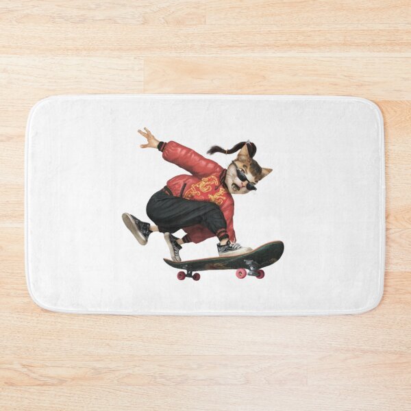 Item preview, "MEW SKATEBOARD". FUNNY CAT LOVERS designed and sold by Obinne.