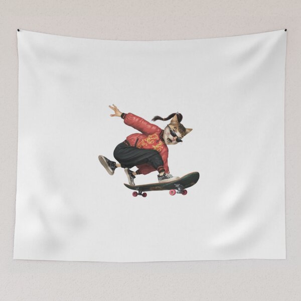 Item preview, "MEW SKATEBOARD". FUNNY CAT LOVERS designed and sold by Obinne.