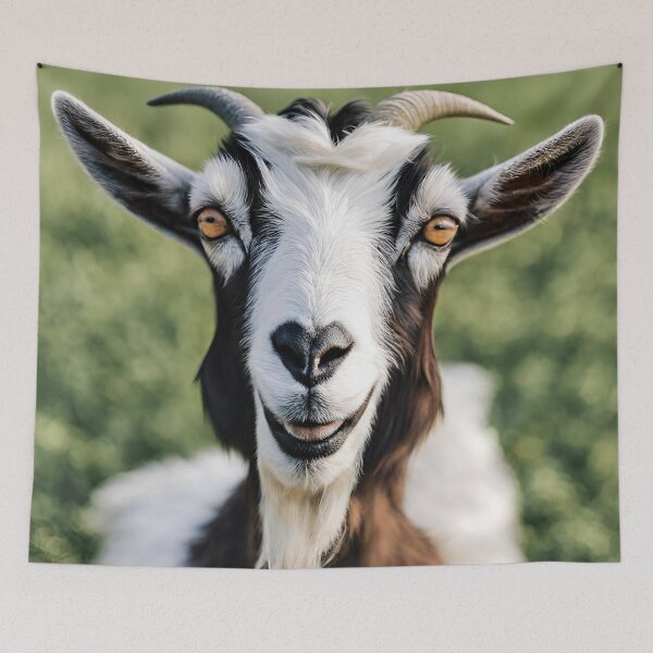 Item preview, Smiling goat designed and sold by Vilemo.